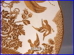 Royal Crown Derby GOLD AVES Dinner Plate Birds GOLD RIM RARE