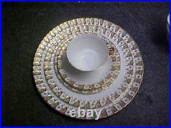 Royal Crown Derby Heraldic Gold 15 Piece Service For 3