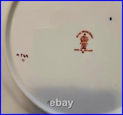 Royal Crown Derby Olde Avesbury Gold Encrusted Luncheon Sheffield Fluted Plate s