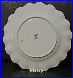 Royal Crown Derby Olde Avesbury Gold Encrusted Luncheon Sheffield Fluted Plate s