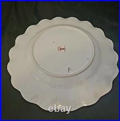 Royal Crown Derby Olde Avesbury Gold Encrusted Luncheon Sheffield Fluted Plate s