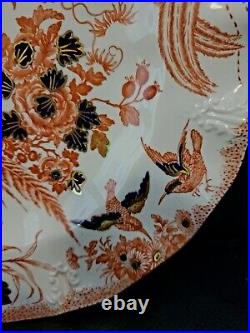 Royal Crown Derby Olde Avesbury Gold Encrusted Luncheon Sheffield Fluted Plate s