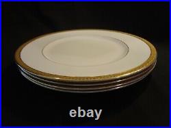 Royal Doulton China Royal Gold Set of 4 Dinner Plates