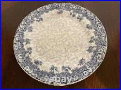 Royal Doulton RARE antique Blue and gold 10 1920's Dinner plate china set of 5