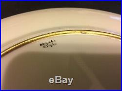 Royal Doulton Raised Gold Encrusted White Dinner Plate 10 3/8 Inches