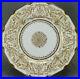 Royal-Doulton-Raised-Gold-Floral-Scrollwork-Beaded-Gold-10-1-2-Inch-Plate-A-01-eeu
