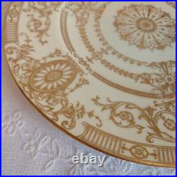 Royal Worcester Gold Gilding Rococo Style Dinner Plate 1926 England