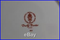 SET 12 ROYAL CROWN DERBY BONE CHINA A1253 BORDER imari DINNER PLATES