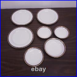 SET 20 VTG Limoges France Hess Bros Allentown, PA The Seville blue/Gold Dinner