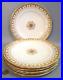 SET-6-Antique-MINTON-Porcelain-DAVIS-COLLAMORE-NY-Gold-Gilt-9-75-Dinner-Plates-01-bjac