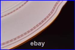 SET OF 4 Vintage SPODE Dinner Plates Trade Winds Red RUST (GOLD TRIM) W128