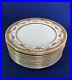 SHELLEY-CHINA-12-Gold-Trim-Dinner-Plates-10-England-01-vy