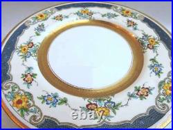 Set 12 Minton China Dinner Service Plates ISIS Pattern Encrusted Gold 1925