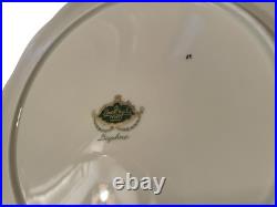 Set 4 Vtg 50s Rosenthal Ivory Daphne DINNER Plates Purple Floral Gold Trim China Set 4 Vtg 50s Rosenthal Ivory Daphne DINNER Plates Purple Floral Gold Trim China