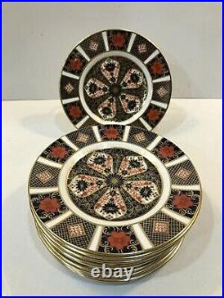 Set Of 12 Royal Crown Derby Old Imari 6.25 Bread Plates 1st Quality MINT