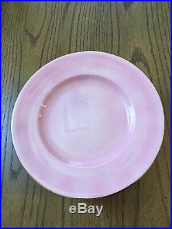 Set Of 12 Royal Winton English China Pink With Gold Trim 10 Dinner Plates