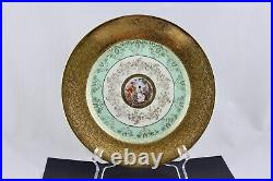 Set Of 4 Le Mieux China Hand Decorated 24 Kt Gold Dinner Plates #2