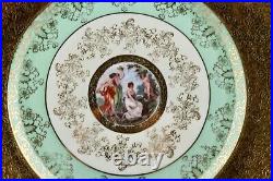 Set Of 4 Le Mieux China Hand Decorated 24 Kt Gold Dinner Plates #2