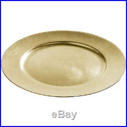 Set Of 48 Gold Lacquer Decorative Charger Dinner Table Under Plate Wedding Mat
