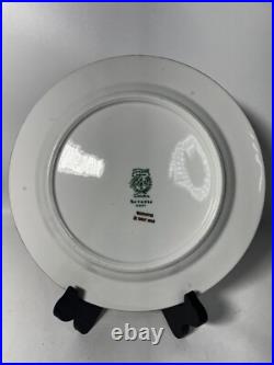 Set Of 5 Superior China Bavaria 9 3/4 22 Carat Gold Floral Dinner Plates (Read)