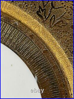 Set Of 5 Superior China Bavaria 9 3/4 22 Carat Gold Floral Dinner Plates (Read)
