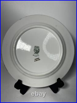 Set Of 5 Superior China Bavaria 9 3/4 22 Carat Gold Floral Dinner Plates (Read)