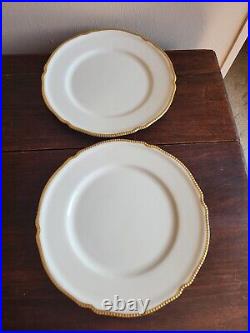Set Of 6 VTG Sovereign Castleton Fine China Royal Gold Luncheon/Dinner Plates