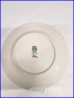 Set Of 7 Royal Bavarian Hutschenreuther Selb Bavaria Plate 10 1/2 22K Gold Enc