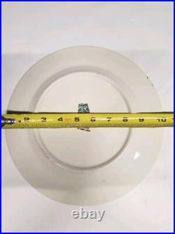 Set Of 7 Royal Bavarian Hutschenreuther Selb Bavaria Plate 10 1/2 22K Gold Enc