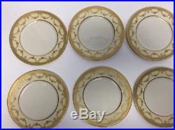 Set Of Eight Vintage Lenox Dinner Plates (BRG 15441)