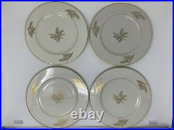 Set of 10 Excellent Lenox China Harvest Gold R-441 Dinner Plates 10.5