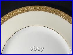 Set of 11 Antique Minton England K-159 Buckingham Dinner Plates Gold Gilded Rim
