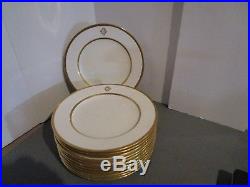 Set of 12 Copeland SPODE 10.5 Gold Encrusted Dinner Plates Charles R. Lynde