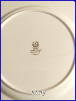Set of 12 Dinner Plates VINTAGE Lenox Temple Blossom Porcelain 11 DIA. USA Gold