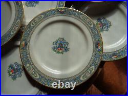 Set of 12 LENOX AUTUMN Fine China Dinner Plates Vintage Gold Backstamp 10.5