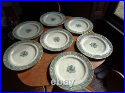 Set of 12 LENOX AUTUMN Fine China Dinner Plates Vintage Gold Backstamp 10.5