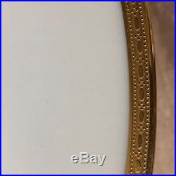 Set of 12 Lenox Gold Encrusted Border Dinner Plates Green Backstamp 1830/S. 8