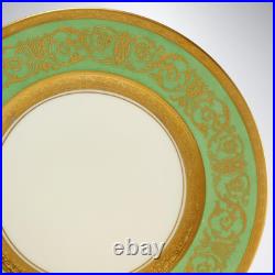 Set of 12 Rare Royal Bavarian Gold Gilt China Porcelain Dinner Plates 11.75 Set of 12 Rare Royal Bavarian Gold Gilt China Porcelain Dinner Plates 11.75