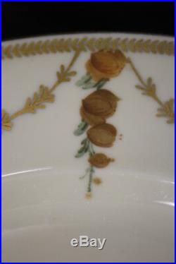Set of 12 Vtg Schumann Bavaria SAN LUIS REY Floral & Gold Swag 10 Dinner Plates