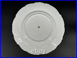 Set of (2) Coalport CAIRO Gold On White 10.625 Dinner Plates