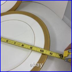 Set of 2 Waterford Fine China KELLS GOLD Dinner Plates
