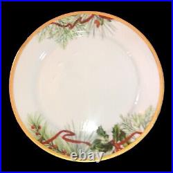 (Set of 4) CHARTER CLUB Grand Buffet Holly Berry 11.50 Dinner Plates NEW