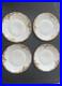 Set-of-4-Dinner-Plates-Walbrzych-Poland-WLB3-Heavy-Gold-Encrusted-Scrolls-WAV19-01-ld