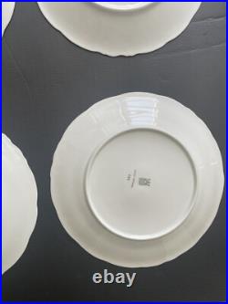 Set of 4 Dinner Plates Walbrzych Poland WLB3 Heavy Gold Encrusted Scrolls WAV19 Set of 4 Dinner Plates Walbrzych Poland WLB3 Heavy Gold Encrusted Scrolls WAV19