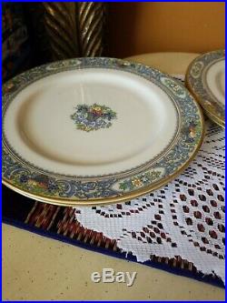 Set of 4 GOLD MARK Antique Lenox AUTUMN Dinner Plates 10 1/4 BEAUTIFUL