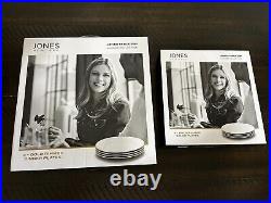 Set of 4 Jones New York Dinner / Salad Plates Aurora Gold Rim 10.5 Discontinued