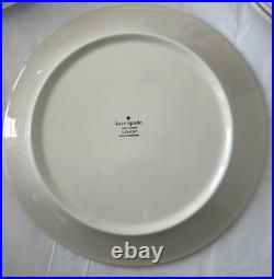 Set of 4 Lenox Kate Spade Dinner Plates Gold Deco Dot 10.5 New with tags