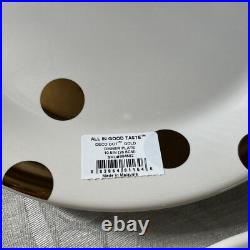 Set of 4 Lenox Kate Spade Dinner Plates Gold Deco Dot 10.5 New with tags