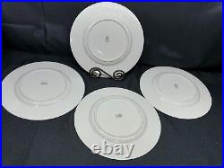 Set of 4 Lenox TUXEDO USA Dinner Plates 10 1/2