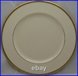 Set of 4 Lenox Tuxedo (Gold Backstamp) Dinner Plates